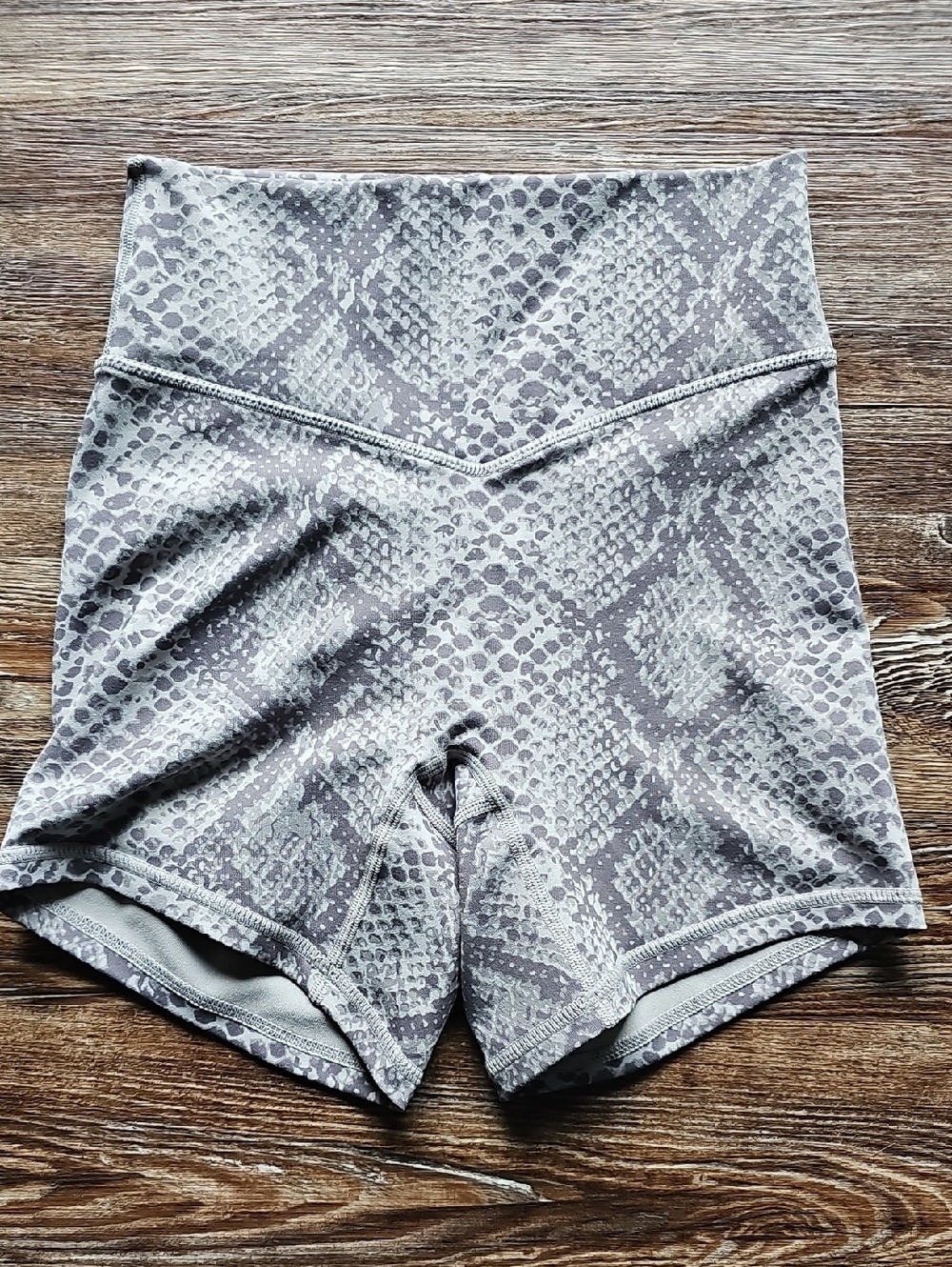 Vitality Kingdom Collection Grey Snake Print Shorts